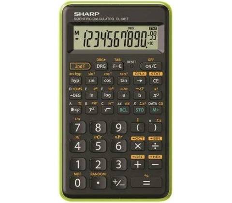 SHARP "EL-501TBGR", černá-zelená