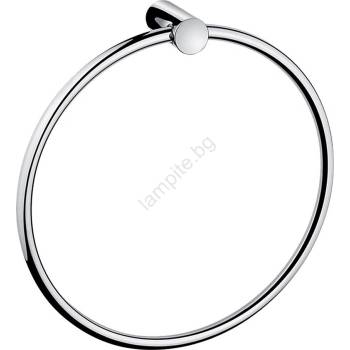 Nimco br 11060l-26 - Стенна закачалка за кърпи bormo Ø 20 см лъскав хром (nm0012)