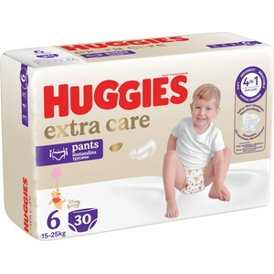 Huggies Пелени гащи Huggies Extra Care - Размер 6, 15-25 kg, 30 броя (5029053549385) - baby