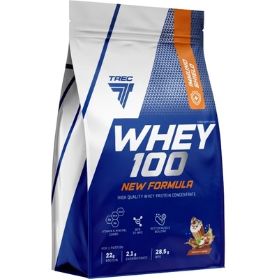 Trec Nutrition Whey 100 | High Quality Whey Protein Concentrate with Immuno Shield [2000 грама] Лешник