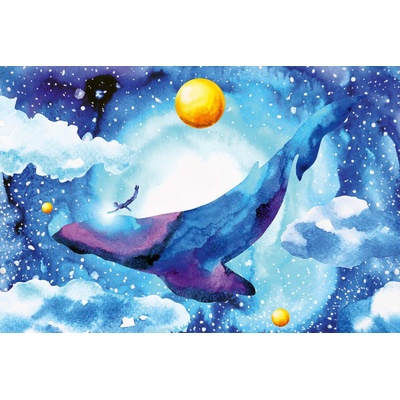 DIMEX ART Флизелинов фототапет кит в космоса 375 x 250 см