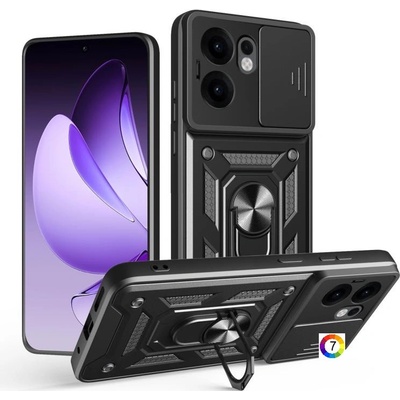 OPPO Reno13 F 4G / 5G Sliding Camera Cover Design /TPU Hybrid PC Удароустойчив Ring Holder Калъф и Протектор