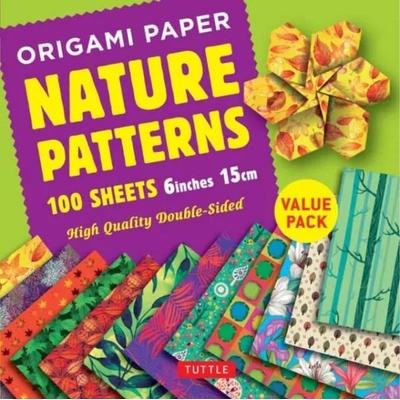 Origami Paper 100 sheets Nature Patterns 6 inch