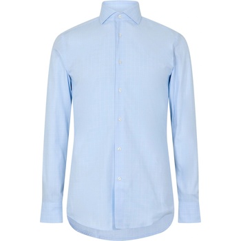 HUGO BOSS Риза с дълъг ръкав Boss Men's Hank Spread Long Sleeve Oxford Shirt - Pastel Blue