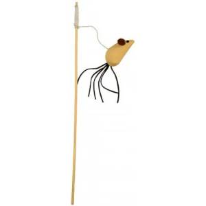Kerbl Играчка за котки Kerbl Cat Playing Rod Mouse Nature - Въдица мишка 40 см - Kerbl Германия 82630