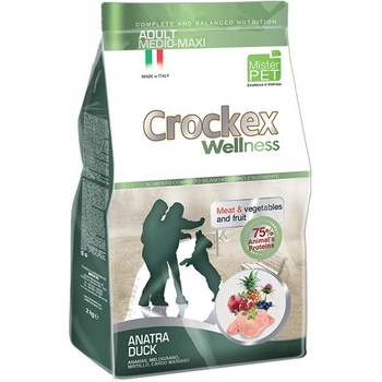 Mister Pet Crockex wellness Adult Medium MAXI DUCK RICE LOW GRAIN 12 kg