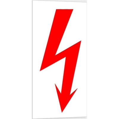 Traiva s.r.o Blesk - značení na elektrický sloup Verze: Samolepka 30 x 70 mm tl. 0.1 mm - Kód: 05799