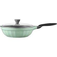 BUYDEEM Cast Aluminum Nonstick Frying Pan 30 cm color Cozy Greenish CP102-CG