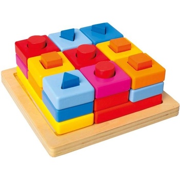 Bino Бино Вложени форми на дъска цветни