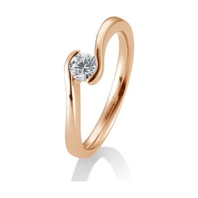 Sofia Diamonds prsteň z ružového zlata s diamantom BE41 85944 R