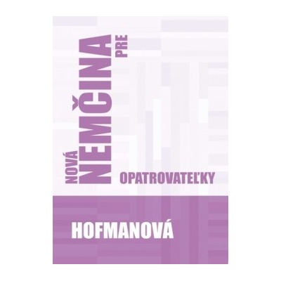 Nová nemčina pre opatrovateľky
