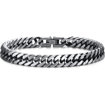Мъжка елегантна гривна от стомана тип плетка | Мъжки гривни от стомана