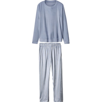 esmara® Dámske pyžamo z velúru Nicki modrá