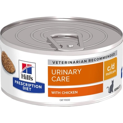 Hill's HILL'S PD Prescription Diet Feline c/d Multicare Chicken 156g - консерва