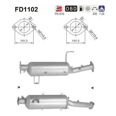 AS Filtr pevných částic ASA FD1102