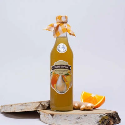 Kapka Přírody Pomerančový sirup se zázvorem 200 ml