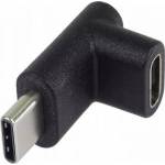 PremiumCord USB-C to USB-C adapter, 90° curved