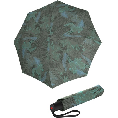 Knirps A 200 Medium Duomatic Savannah Emerald elegantný plne automatický dáždnik