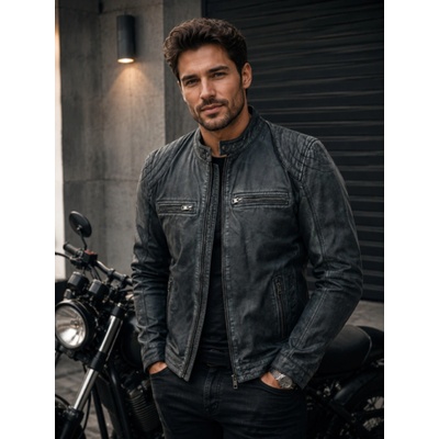 Max Original Leather Pánska kožená bunda DODDY jeans