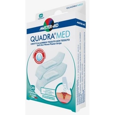 Master Aid QUADRA Med Náplasti jemné 20 ks 2 velikosti