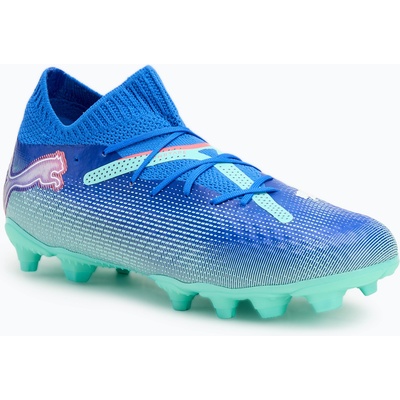 Детски футболни обувки PUMA Future 7 Pro FG/AG Jr blueemazing/puma white/electric peppermint