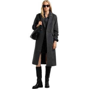 PEPE JEANS Палто Pepe jeans Lisa coat - Grey (Dark Grey Marl)
