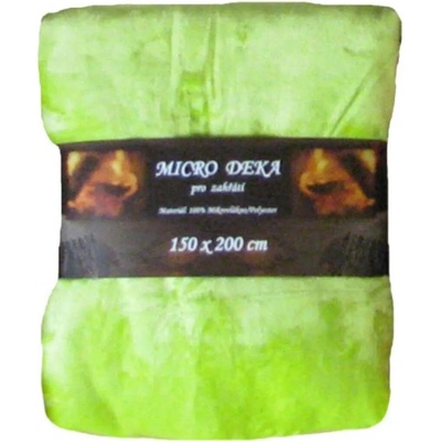 Jahu deka mikro uni limetkově zelená 150x200
