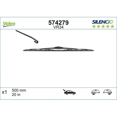 Valeo Silencio 500 mm VA 574279