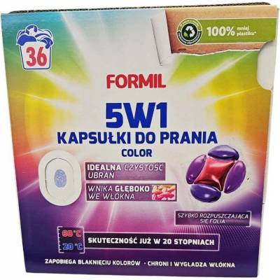 Formil 5v1 Kapsle Color na praní barevných tkanin 36 PD