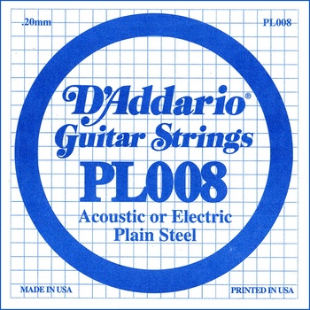 D'Addario PL 008 Единична струна за китара (PL008)