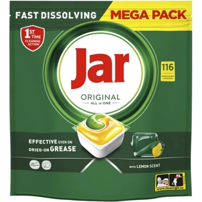 Jar Original All in One Lemon kapsle do myčky nádobí 116 ks
