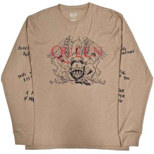 Queen Handwritten (Sleeve Print) Sand XL Риза (QULST74MS04)