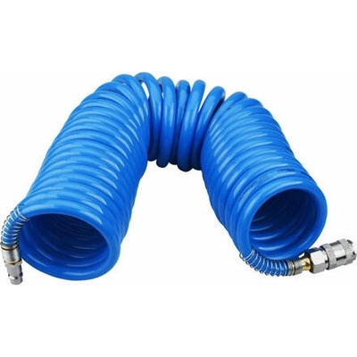 Hadice vzduchová spirálová PU s mosaznými rychlospojkami Extol, 1/4", vnitřní ?8mm, L 8m (8865135) | Zboží Auto