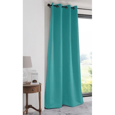 Zatemňovací závěs blackout NOTTE tyrkysový 135 x 250 cm sada 2 ks