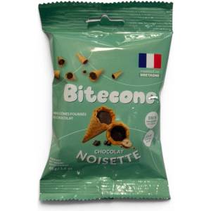 Bitecone Франция (Fabriqué en Bretagne) Bitecone Вафлени фунийки с лешников шоколад 45гр