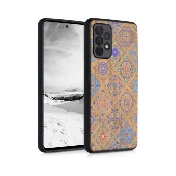 Image 1 of kwmobile Дървен калъф с дизайн черешово дърво за Samsung Galaxy A72 - многоцветен