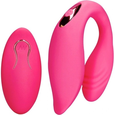 Shots Loveline Couple Toy with Remote Control Wild Strawberry silikonový s dálkovým ovládáním