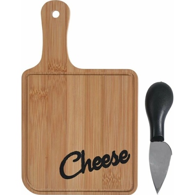Excellent Houseware Sada na krájanie syrov Cheese bambus 20x12 cm