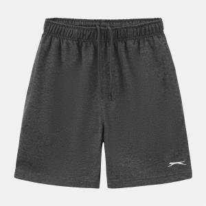 Slazenger Къси панталони Slazenger Kids' Cotton Jersey Jogger Shorts - Charcoal Marl