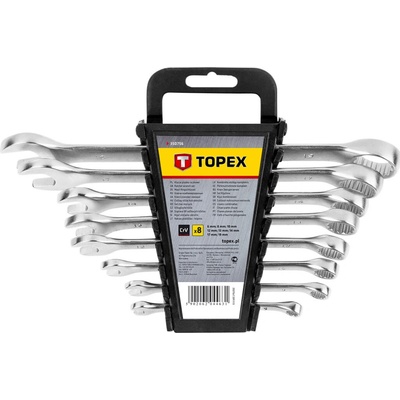 Topex kľúče očkoploché 6-19mm 8ks 35D756