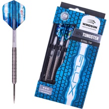 Wolframový set šípok s oceľovými hrotmi Windson FLUX 21 G TUNGSTEN SET strieborná,modrá