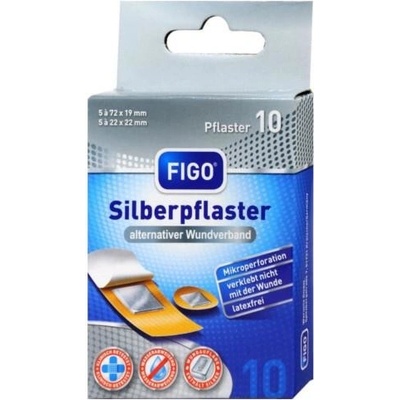 Figo náplasti stříbrná flexibilní 10 ks