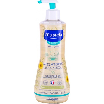 Mustela Bébé Stelatopia Sprchovací olej 500 ml