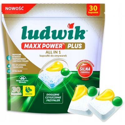 Ludwik Maxx Power Plus kapsle do myčky Lemon 30 ks