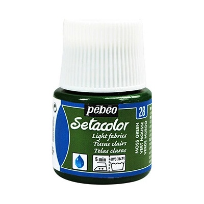 Farby na textil Pebeo Setacolor Light Fabrics 45 ml 04 Lawn Green