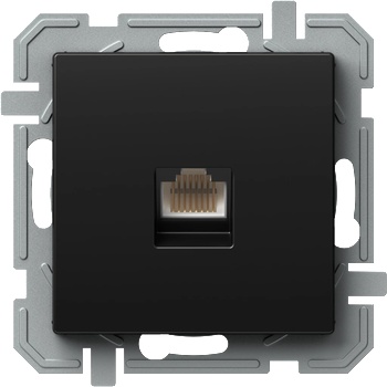 Image 1 of TEM РОЗЕТКА RJ45 UTP cat. 5e TEM KQ37BKXO ЧЕРЕН (KQ37BKXO)