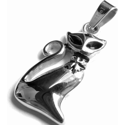 Steel Jewelry přívěsek kočka z chirurgické oceli PR160403