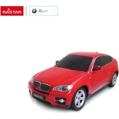 Rastar BMW X6 RC auto RTR na diaľkové ovládanie 1:24 červené