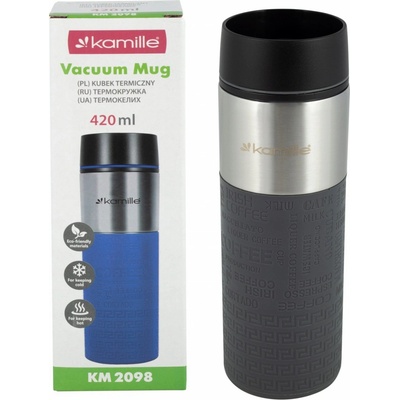 Kamille Termohrnek 420 ml šedý
