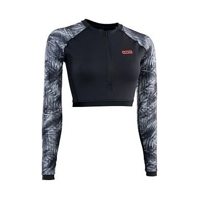 top ION Shorty LS women black-flowers